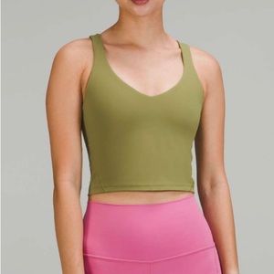 Lulu Align Tank in Bronze Green